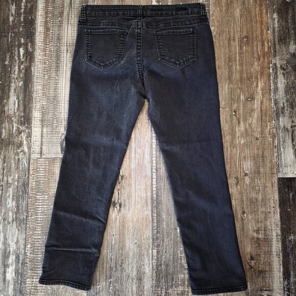 Kut From the Kloth Woman's Straight Leg Jeans Black 12p - Picture 2 of 9